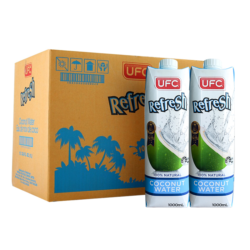 88VIP：UFC牌 泰国进口UFC100%纯椰子水1000ml*12瓶 整箱装 178.6元