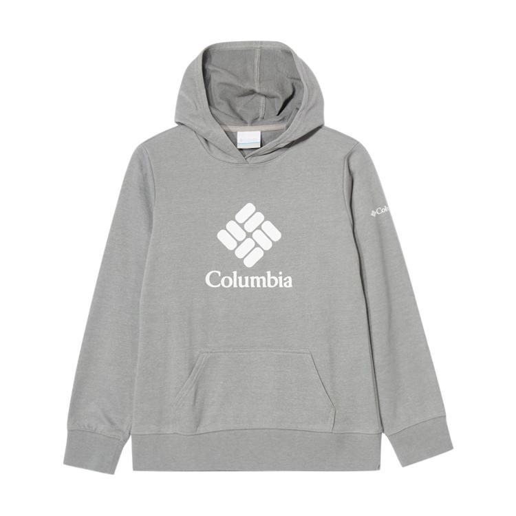 Columbia 偏小一码）户外连帽卫衣时尚印花LOGO儿童针织套头衫 94元