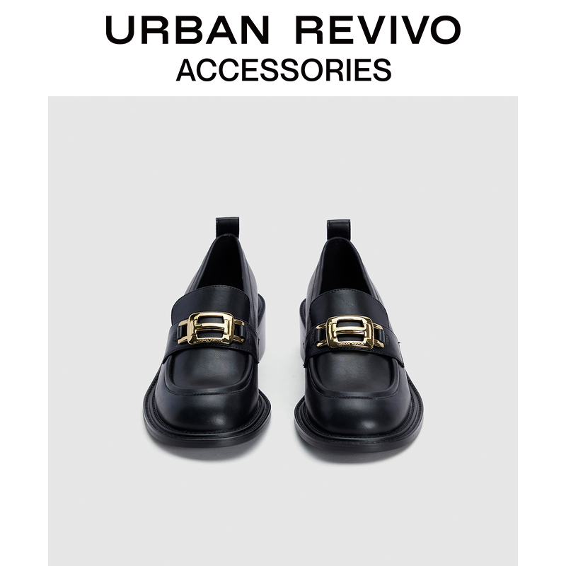 URBAN REVIVO 经典通勤五金乐福鞋 UAWS40012 189元（需用券）