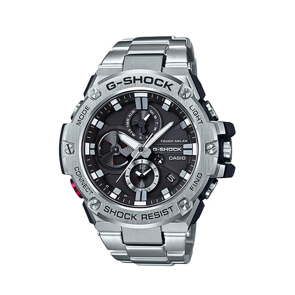 PLUS会员：CASIO 卡西欧 G-SHOCK G-STEEL系列 52.4毫米太阳能腕表 GST-S110D-1A 1793.55元