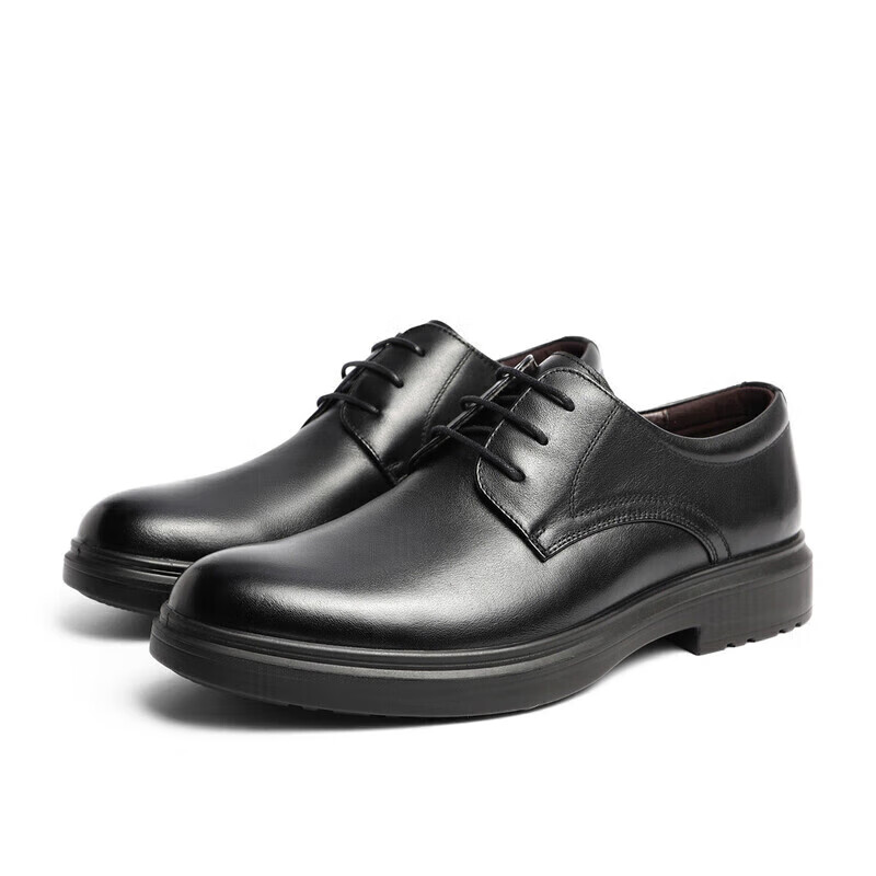 SENDA 森达 正装鞋男商场同款牛皮上班商务皮鞋男士婚鞋 1ED01DM2 黑色 41 185.56
