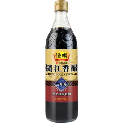 88vip、需凑单：恒顺三年陈炒菜烹调香醋580ml*3件 45.33元（返卡9元后，合15.11