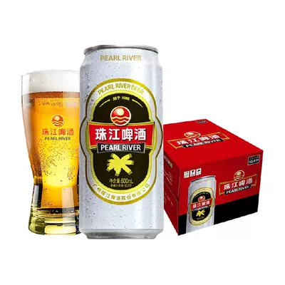 88vip、需福袋：珠江 啤酒经典老珠江黄啤酒500ml*12罐整箱 30.91元包邮