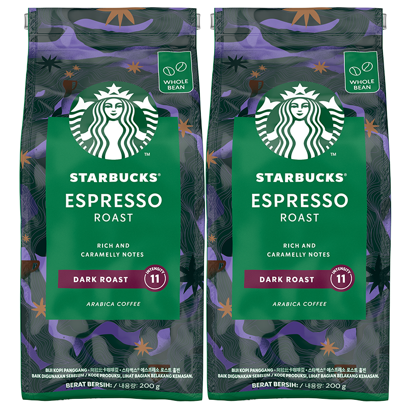 88VIP：STARBUCKS 星巴克 意式浓缩 深度烘焙 咖啡豆 200g 122.55元（需用券）
