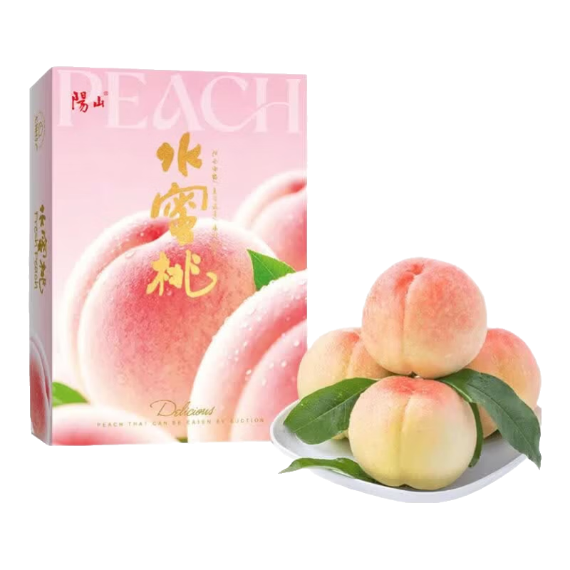 阳山 白凤桃 5-6两 9枚 礼盒装 72元（需买2件，需用券）
