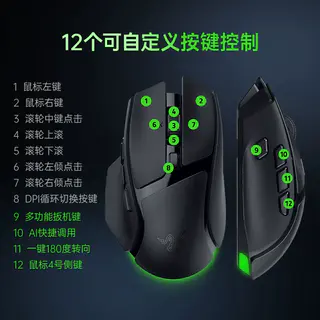 雷蛇 巴塞利斯蛇V4极速版蓝牙三模无线电竞电脑游戏RGB鼠标 899元 - 美泡泡 雷蛇 巴塞利斯蛇V4极速版蓝牙三模无线电竞电脑游戏RGB鼠标 899元 - 美泡泡