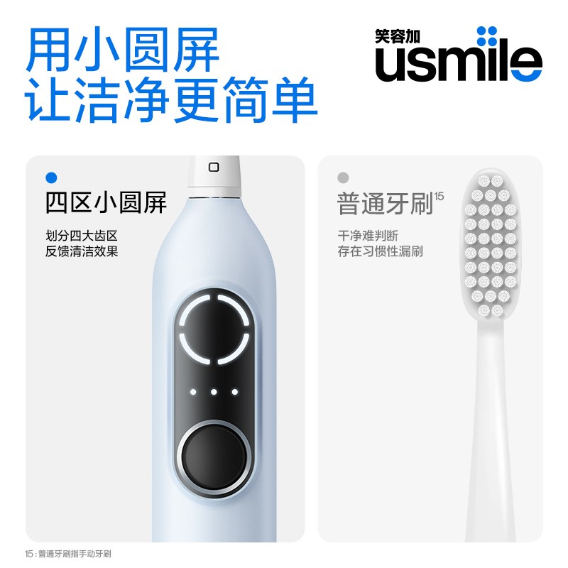 usmile 笑容加usmile电动牙刷成人全自动智能声波情侣款男女礼盒P10PRO 269元（