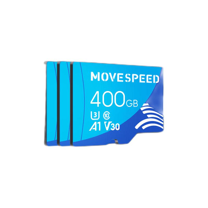 今日必买：MOVE SPEED 移速 YSTFT300 MicroSD存储卡 400GB（V30、U3、A2） 109元（满减