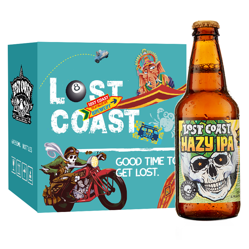 限7号：Lost Coast 迷失海岸 幽灵 浑浊IPA 精酿啤酒 355ml*6瓶 礼盒装 101.91元 包