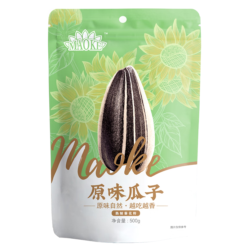 洽洽 毛嗑瓜子休闲炒货零食葵花籽 原味500g 1袋 8.41元