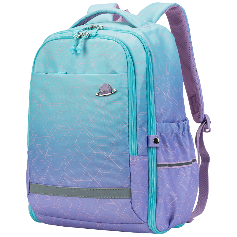 卡拉羊 科幻几何系列 CX5100 中学生背包 水粉绿科幻 25L 139元（需用券）