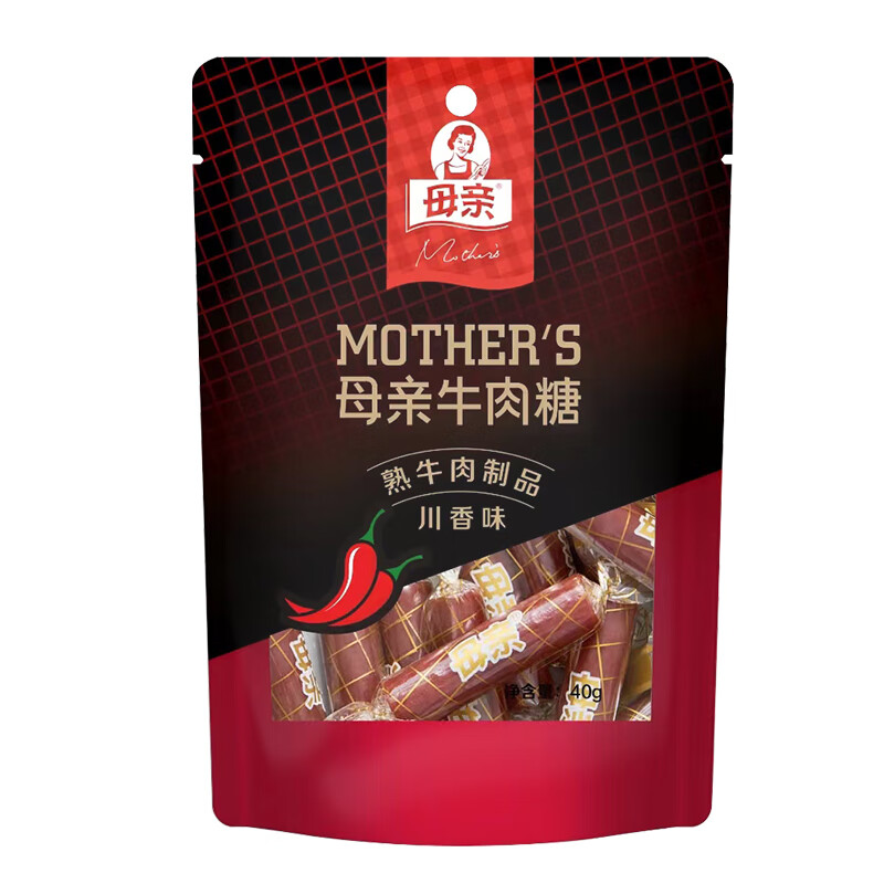 母亲牌 肉脯牛肉干 多口味可选 40g*5件 3.8元/件包邮（需拍5件，共19元）