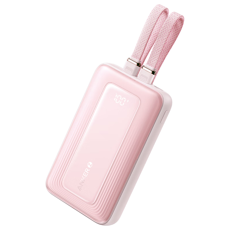 Anker A1681 zolo旅行充电宝 粉色 20000mAh 30W 119.9元