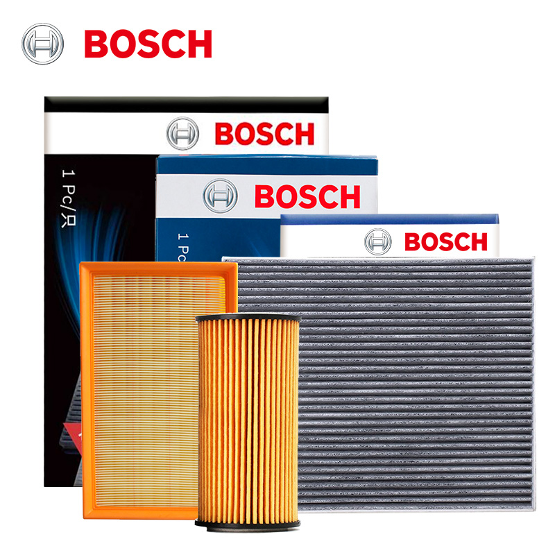 BOSCH 博世 三滤套装空调滤芯+空气滤芯+机油滤芯/滤清器(适用于大众迈腾/帕