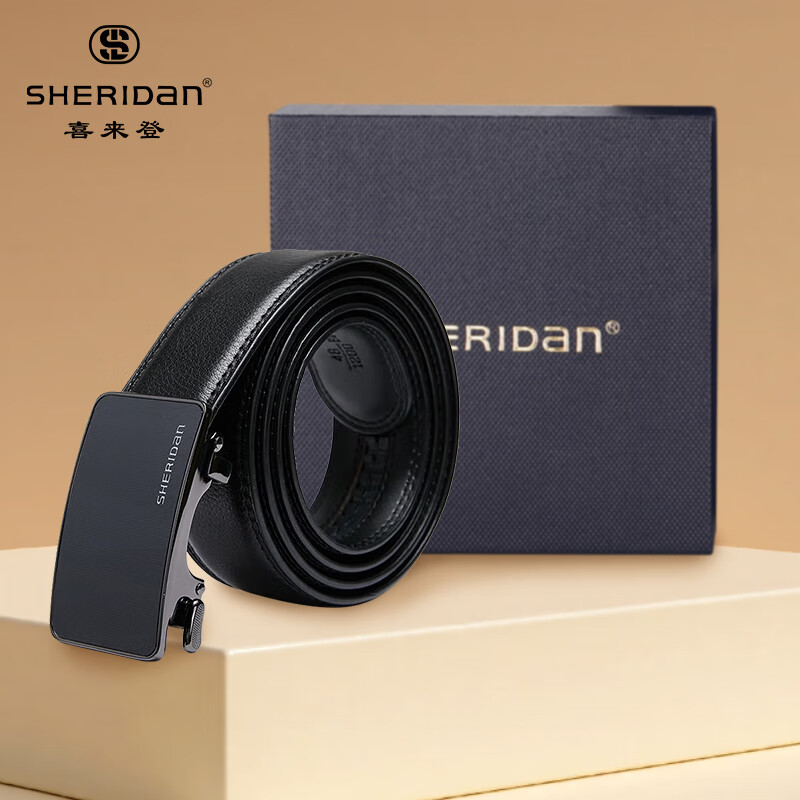 SHERIDAN 男士牛皮自动扣腰带 礼盒装 49元 - 线报酷