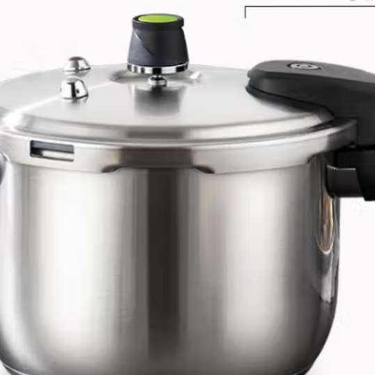 爱仕达 304不锈钢压力锅 燃气明火电磁适用 22cm 5.5升 3-6人适用 94.5元(需领券)