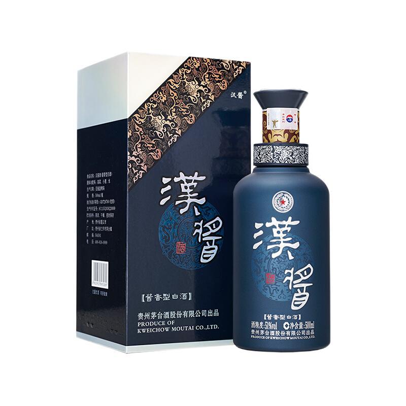 88VIP：茅台 MOUTAI 贵州茅台酒股份汉酱铂金蓝51度酱香型白酒500mlY 429.9元