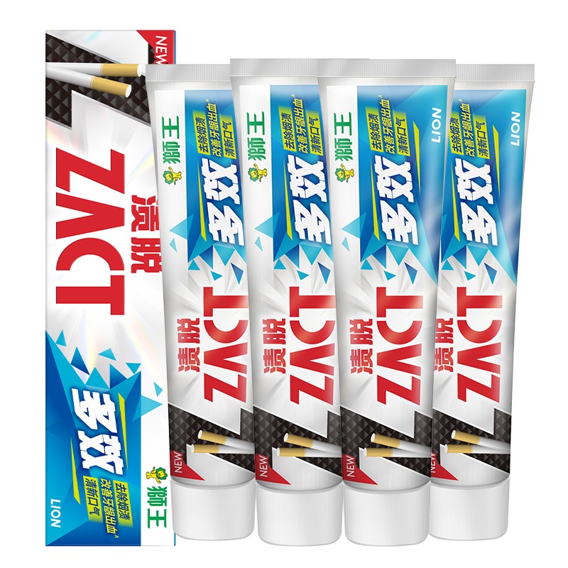 狮王 渍脱多效高含氟牙膏 150g 4支 29.4元(需用券)