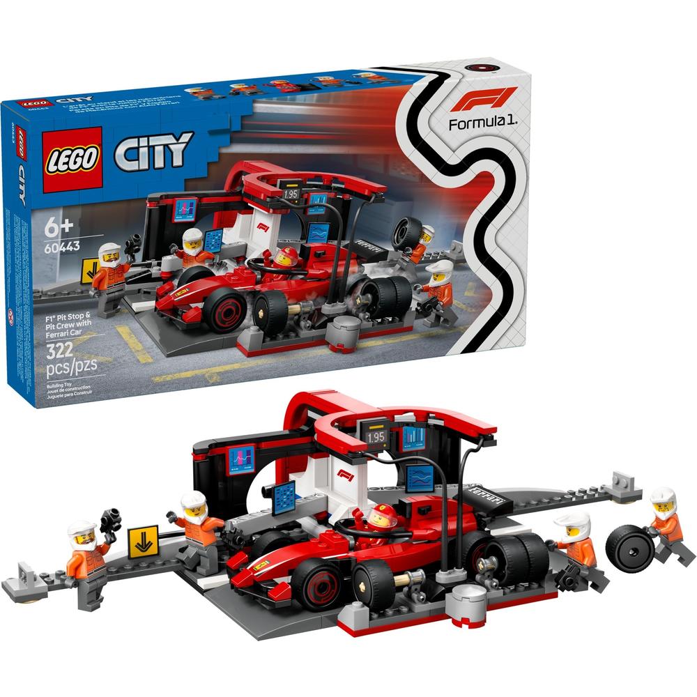 乐高 LEGO 城市系列 60443 法拉利F1赛车维修站 187.58元（需买3件，需用券）