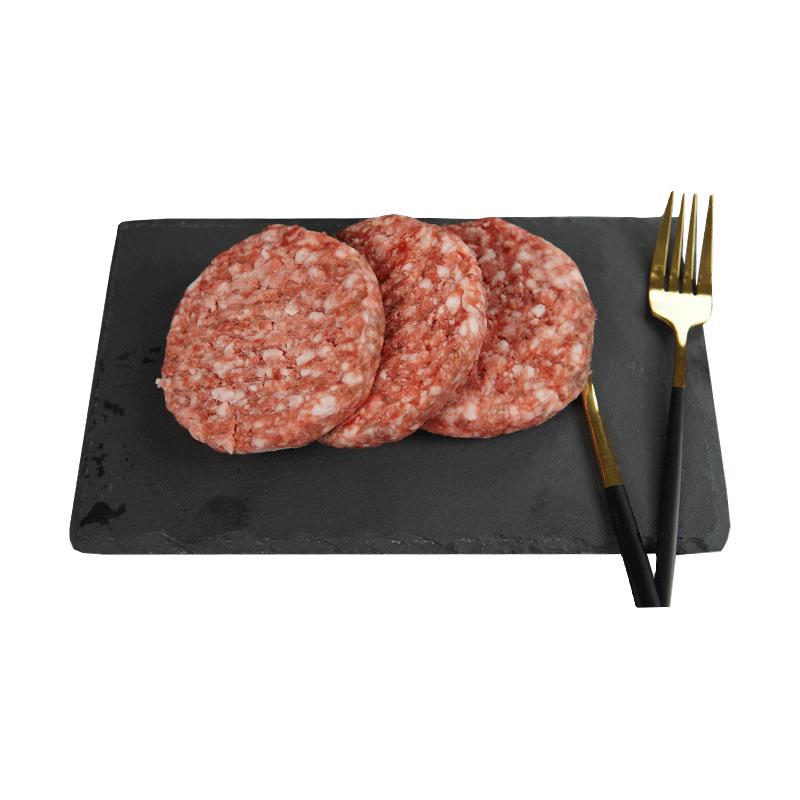 科尔沁 国产谷饲牛肉饼2斤/10片 牛肉馅早餐汉堡饼牛肉生鲜清真 国产牛肉饼