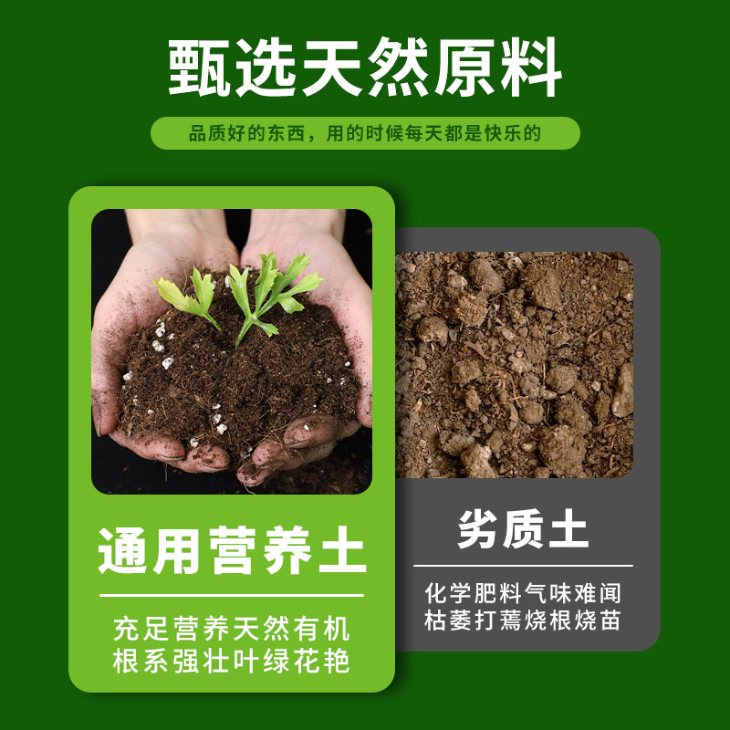 甜沃 营养土养花通用种菜土壤种植土绿植物多肉育苗家用盆栽种花土 2.31元