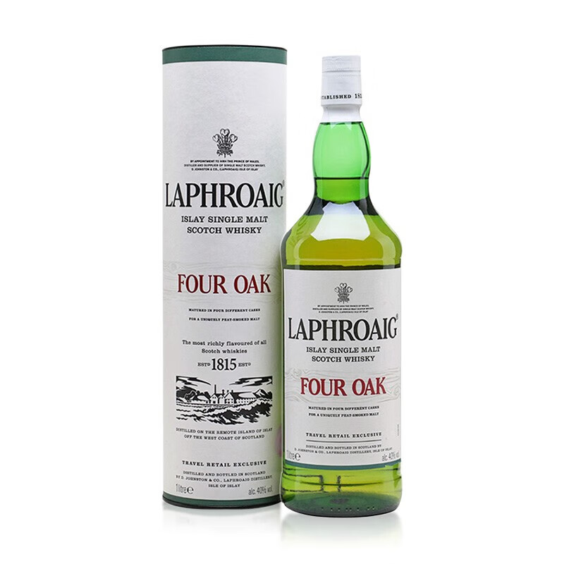 LAPHROAIG 拉弗格 四桶 苏格兰单一麦芽威士忌酒 1000ml 296元