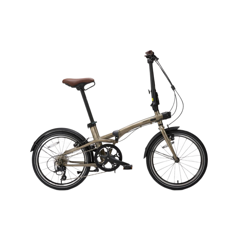 迪卡侬 自行车Fold560折叠车20寸9速铝架单车-4872245 2719.9元包邮