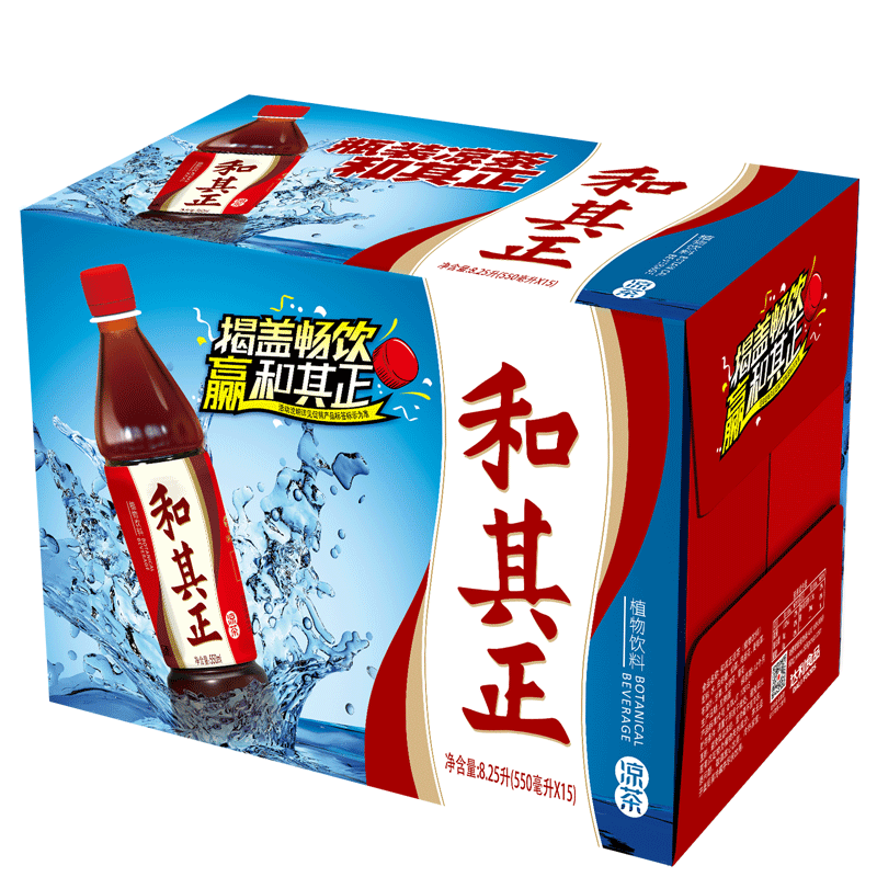 和其正 凉茶1L×3瓶达利园夏日解暑草本植物饮料聚餐出游清爽 限秒 12.5元