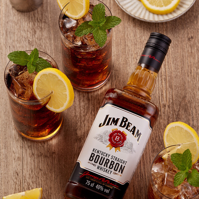 JIM BEAM 金宾 官方正品 宾三得利金宾JimBeam美国进口调和型威士忌洋酒200ml 22.3