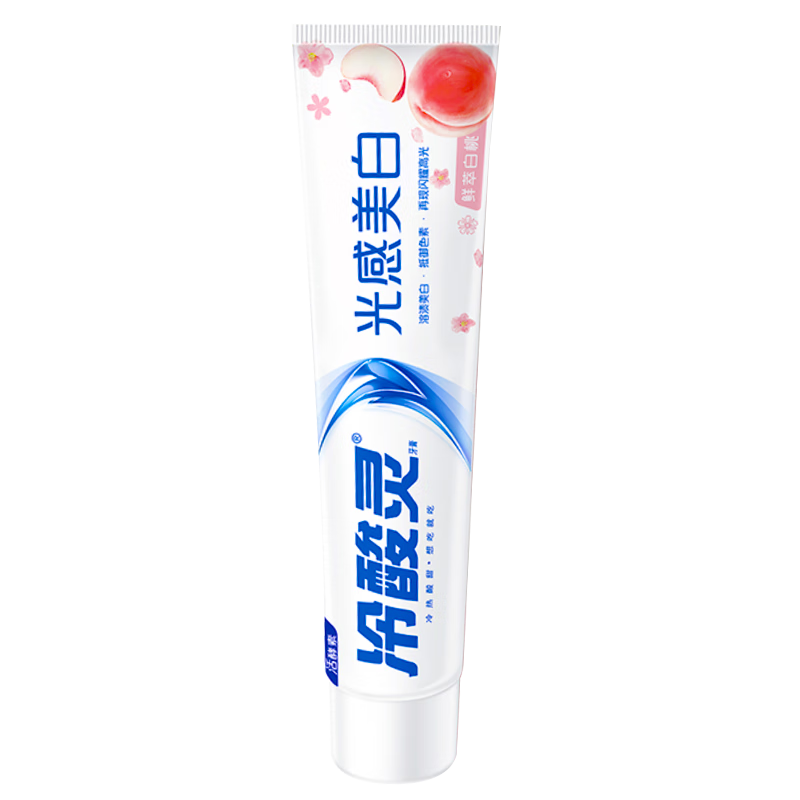 冷酸灵 光感美白牙膏 白桃味 60g 0.73元/件（共2.2元）