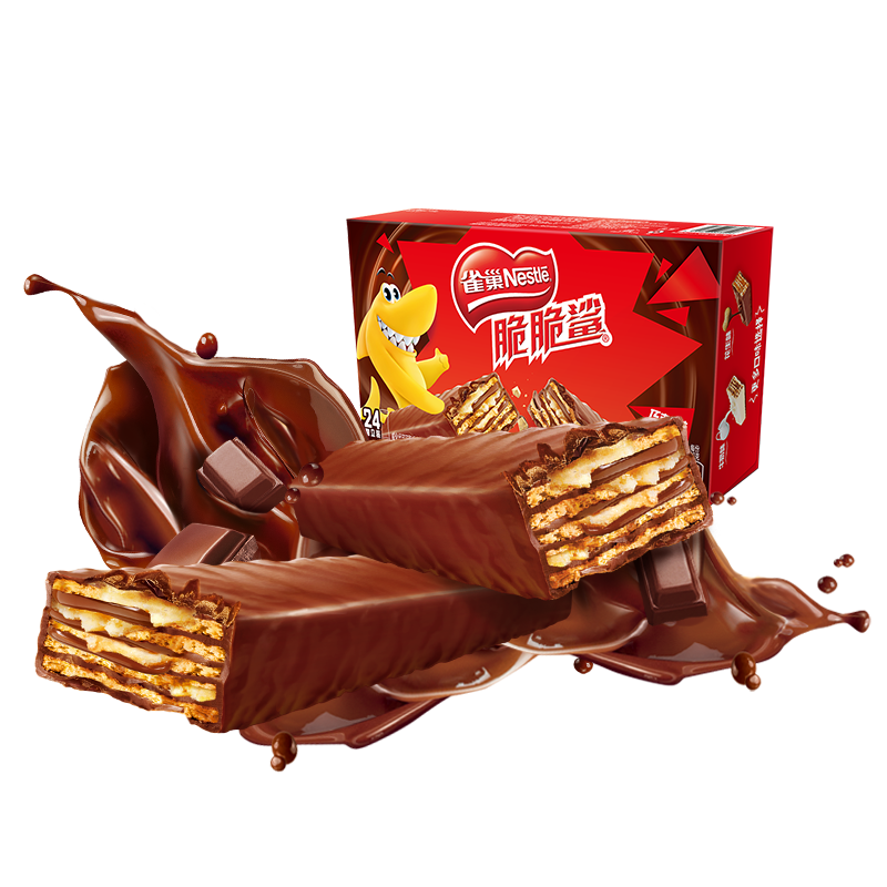 PLUS会员：Nestlé 雀巢 脆脆鲨 威化饼干 巧克力味 480g*9件 148.12元（需领券，
