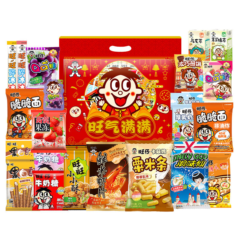 旺旺仙贝旺旺雪饼 旺气满满1350g*2件 34.95元/件（2件，共69.9元）
