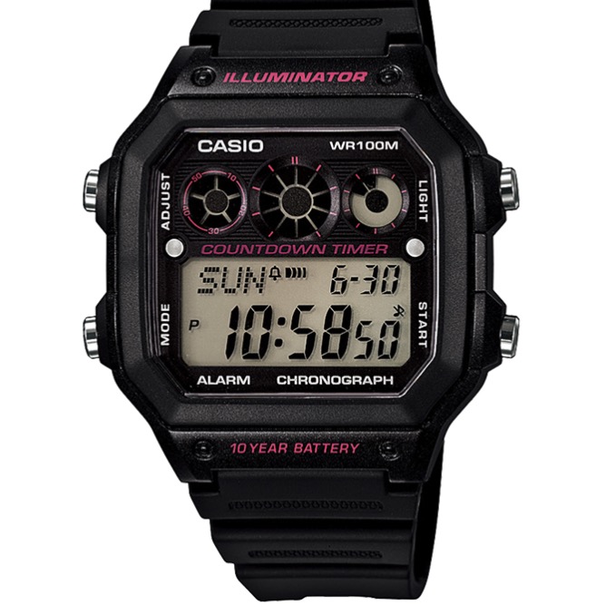 PLUS会员：CASIO 卡西欧 AE-1300WH系列 男士石英手表 AE-1300WH-1A2VDF 164.55元包邮（