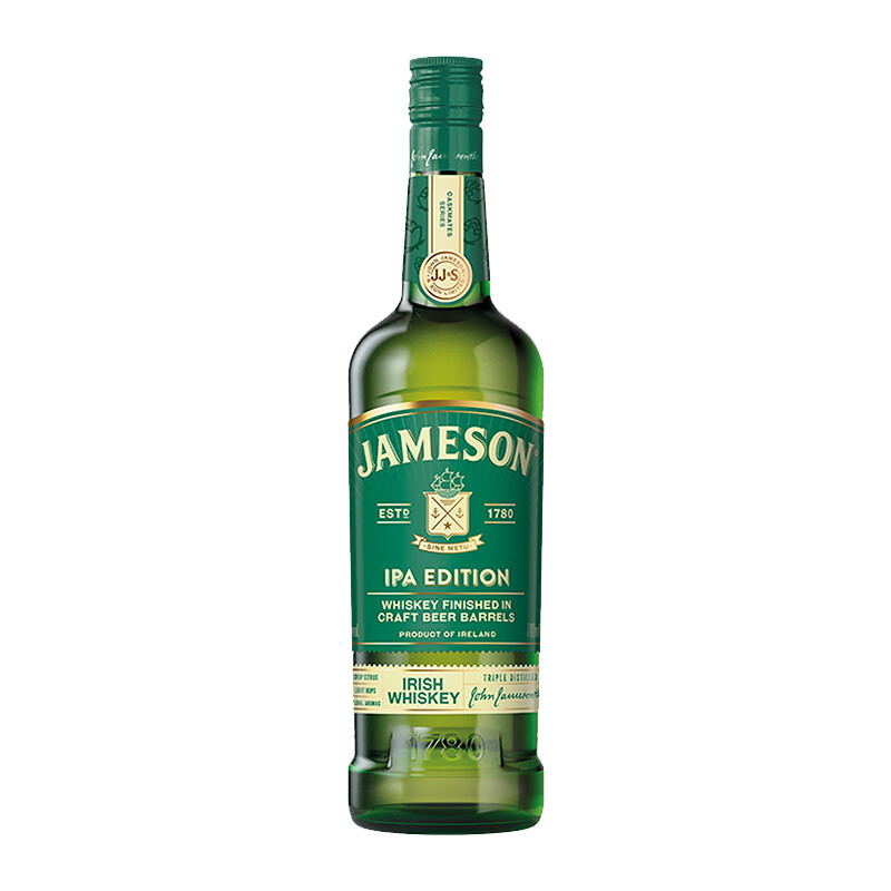 Jameson 尊美醇 IPA版 单一麦芽 爱尔兰威士忌 40%vol 700ml 129元