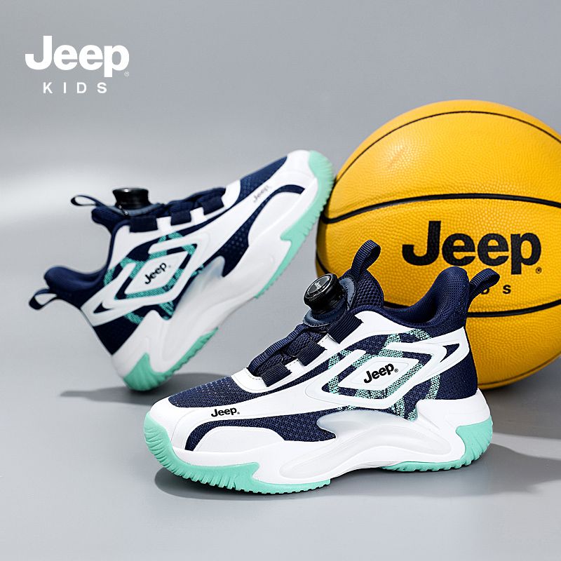 百亿补贴：Jeep 吉普 男童鞋2024新款秋季儿童运动篮球鞋专业防滑中大童跑步