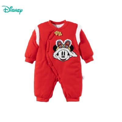 Disney baby 迪士尼宝贝 儿童居家可爱休闲爬服夹棉连体衣 59.23元 包邮（需领