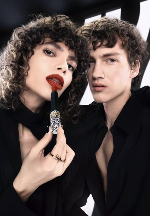 YVES SAINT LAURENT 圣罗兰 夜光斑马小金条限定口红 #1966红棕 2.2g