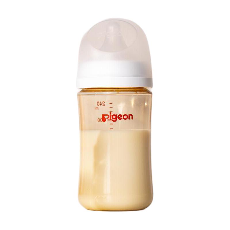 PLUS会员：Pigeon 贝亲 自然实感第3代PRO系列 AA192 PPSU奶瓶 240ml L 6月+ 81.48元