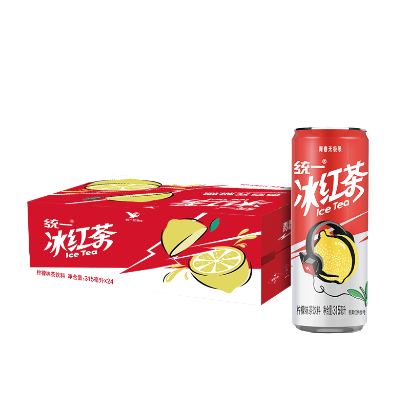 plus会员：统一 冰红茶 罐装柠檬红茶饮料 310ML*24罐 *3件 96.45元（需领券，合3