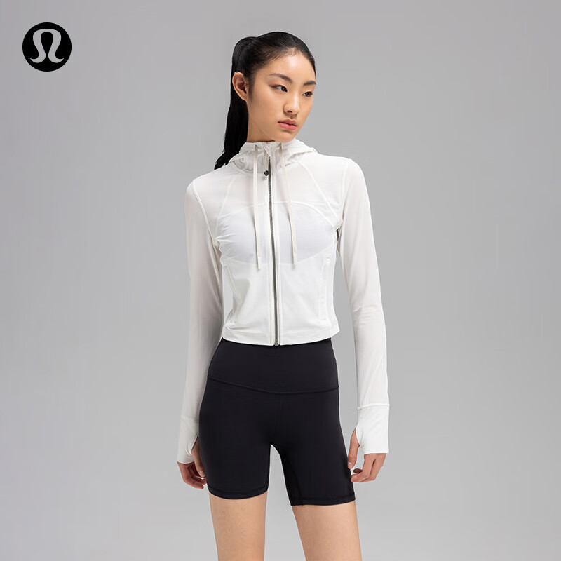 lululemon Define Mesh 女士运动连帽短款夹克 LW4BVZS ￥550