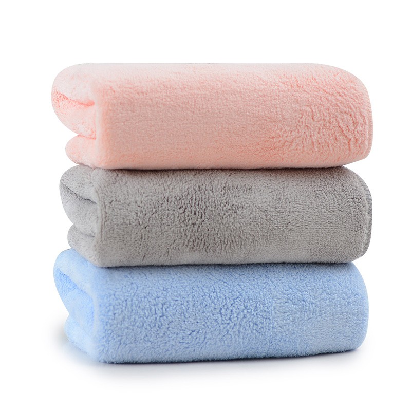 GRACE 洁丽雅 5A抗菌毛巾珊瑚绒加厚毛巾 （兰色+粉色+灰色） 3条 15.9元包邮（