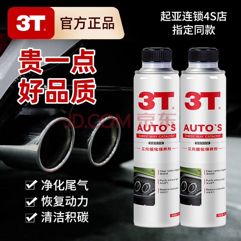 3T 三元催化清洗剂300mL*3瓶