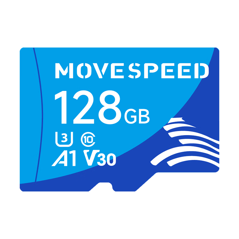 再降价、概率券、京东PLUS：MOVE SPEED 移速 128GB内存卡TF（MicroSD）存储卡 U3 V30