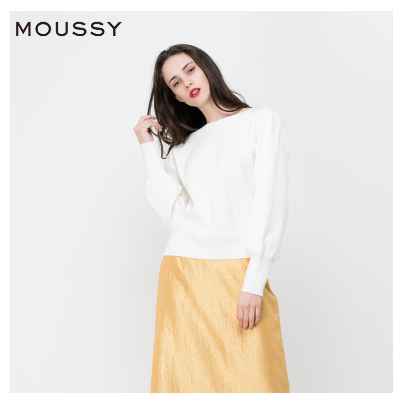 Moussy 010bsw70 1130 女士一字领针织衫125 3元 天猫 逛丢 实时同步全网折扣