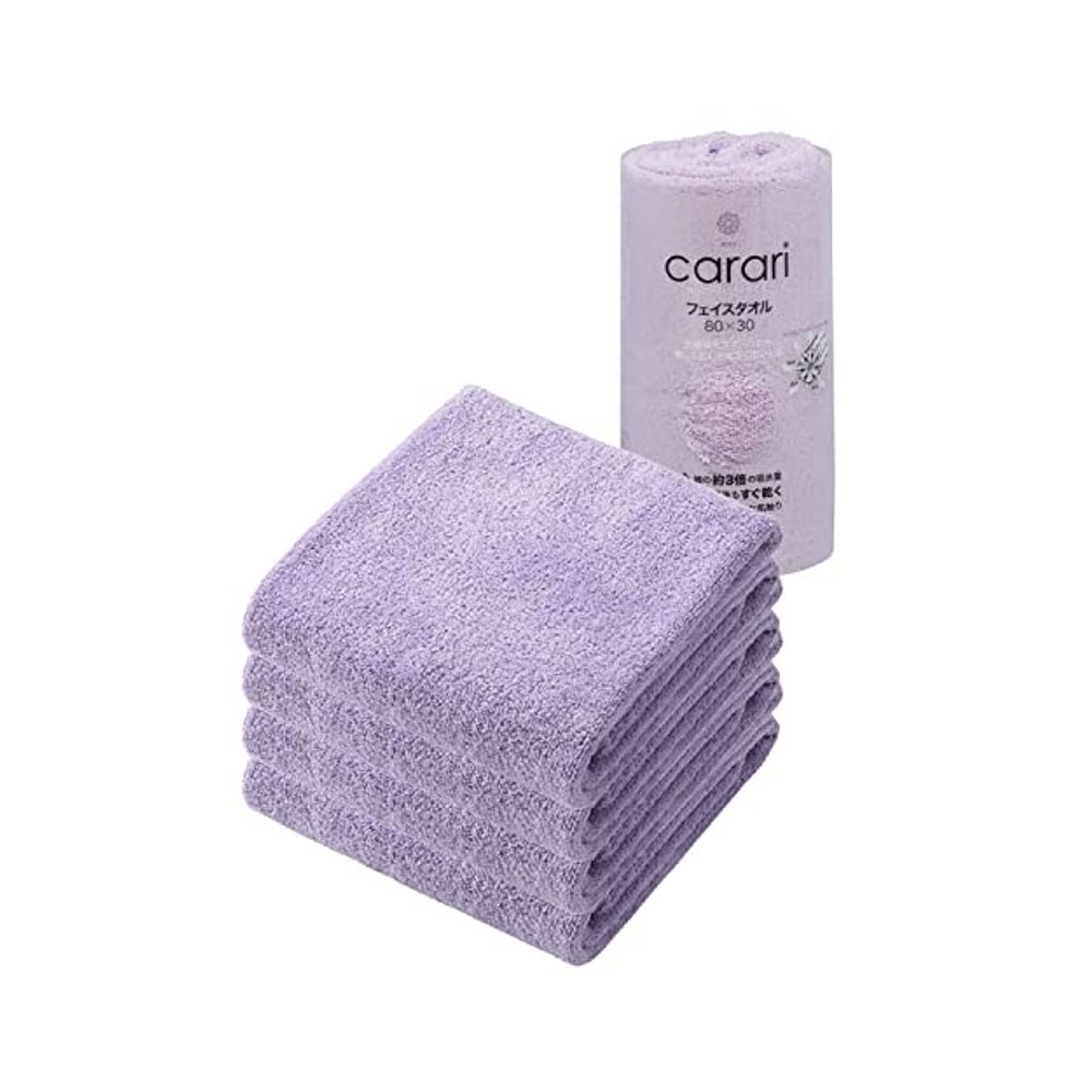 CB JAPAN 细纤维毛巾 吸水速干 4条装 紫色 carari 138.7元