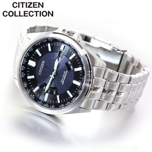 Citizen 西铁城Citizen Collection系列CB0011-69L 男士光动能五局电波