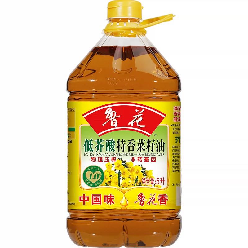 luhua 鲁花 低芥酸特香菜籽油 5L 82.9元