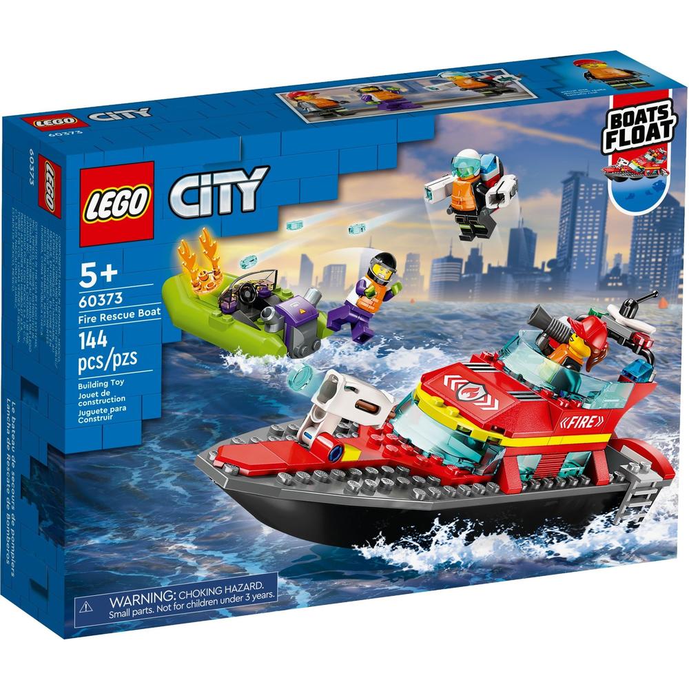 88VIP：LEGO 乐高 City城市系列 60373 消防救援船 103.55元（需用券）