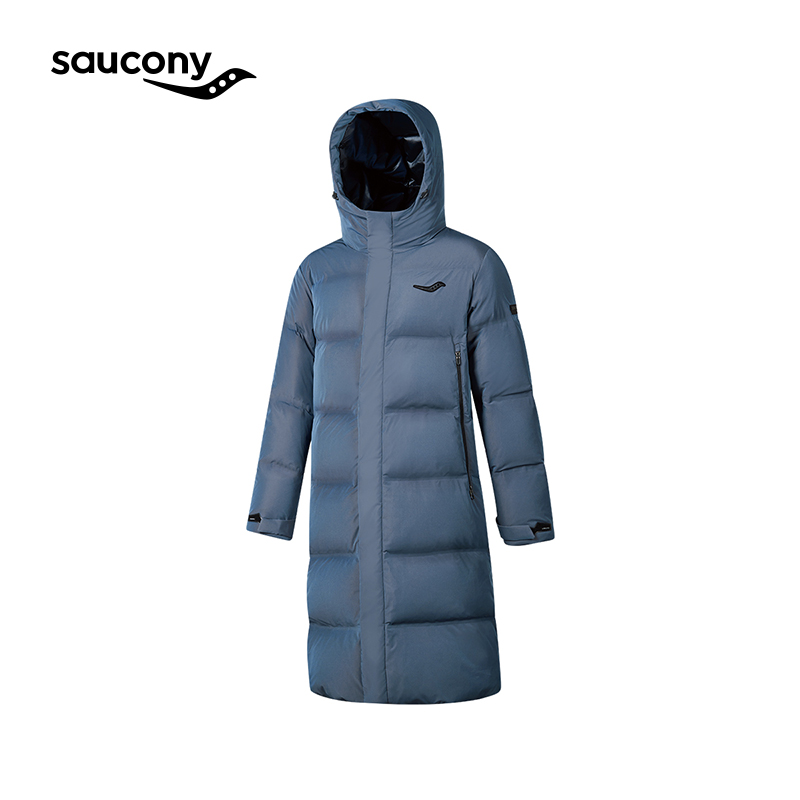 saucony 索康尼 男子长羽绒服彭于晏同款高品质城市通勤梭织长羽绒 2579元