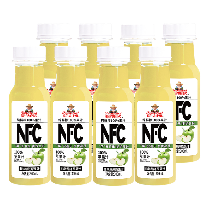 福兰农庄 Farmerland nfc果汁300ml*8瓶 24.9元（需用券）